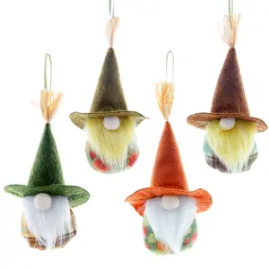 Harvest Festival Hanging Gnomes 4pcs Ornaments Accessories Household