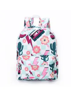 Western cactus flower Print kids Backpack