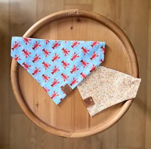 Lobster Beach Bum / Reversible / Over-the-Collar / Pet Bandana