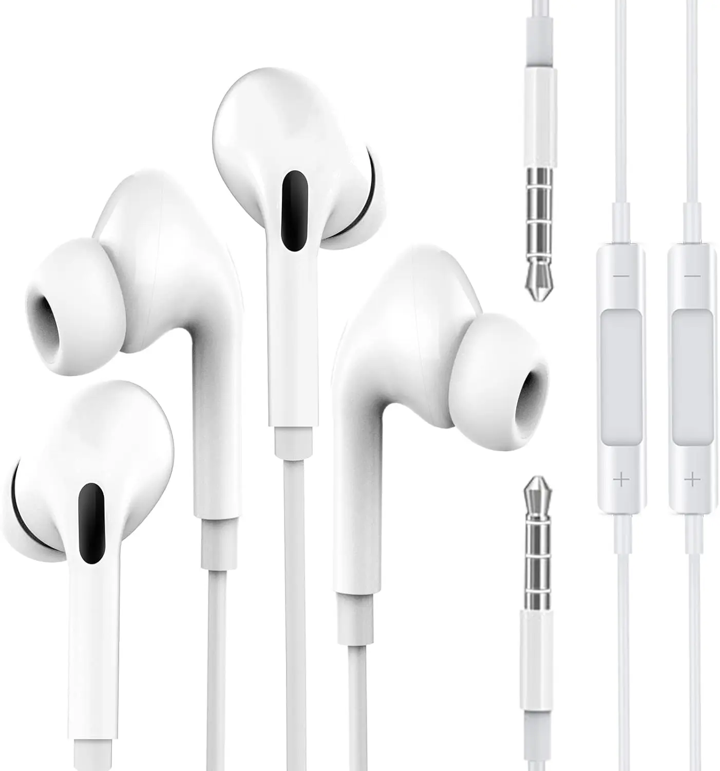 Wired Headset 3.5mm Jack with Microphone Earbud Kid for School Headphone 2Pack Compatible for Samsung Galaxy Gaming Laptop Video Game PC Computer Chromebook Auriculare Audifono