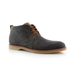 Ferro Aldo Marvin classic chukka in gum sole, in Grey, Men's Size 6.5 - 13