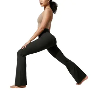 Tummy Control Bootcut Buttery Soft Casual Flared Leggings for Women,High Waisted Flared Yoga Pants,Casual slightly flared yoga pants suitable for wearing in spring, summer, and other seasons Womenswear