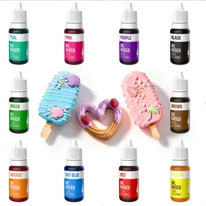 10 Oil Based Food Coloring 35 Fl. Oz Bottles Set Christmas Birthday for Chocolate Candy Melts,Edible Food Dye for Cake Decorating Cookies Icing Fondant Meringues Baking Nata