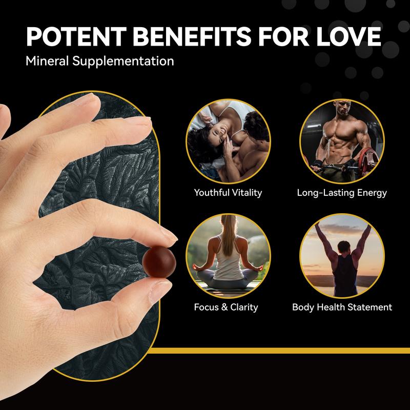 Himalayan Shilajit Gummies for Men & Women - 600mg, Non-GMO, Gluten-Free, Sugar-Free Shilajit Gummies with Fiber, for Energy, Immunity & Stamina - 60 Count