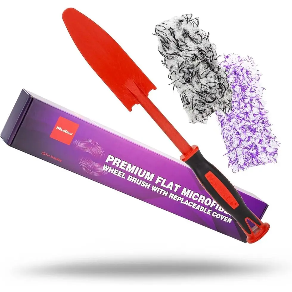 Maxshine Premium Flat Microfiber Brush With Replaceable Cover