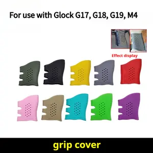 Tactical Rubber Grip Covers - Designed for Glock G17, G18, G19, and M4 Anti-slip silicone protective covers enhance handling and comfort Gun accessories, Glock accessories, tactical accessories