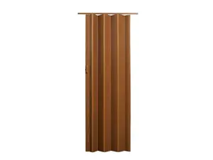 36 x 80 in. Encore Vinyl Accordion Door with Hardware, Fruitwood