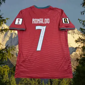 C7 Ronaldo 2526 Home Quick-Drying Short-Sleeve Red Soccer Jersey