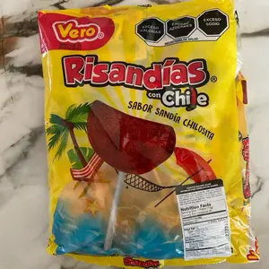 Risandias lollipop watermelon flavor with chile Vero
