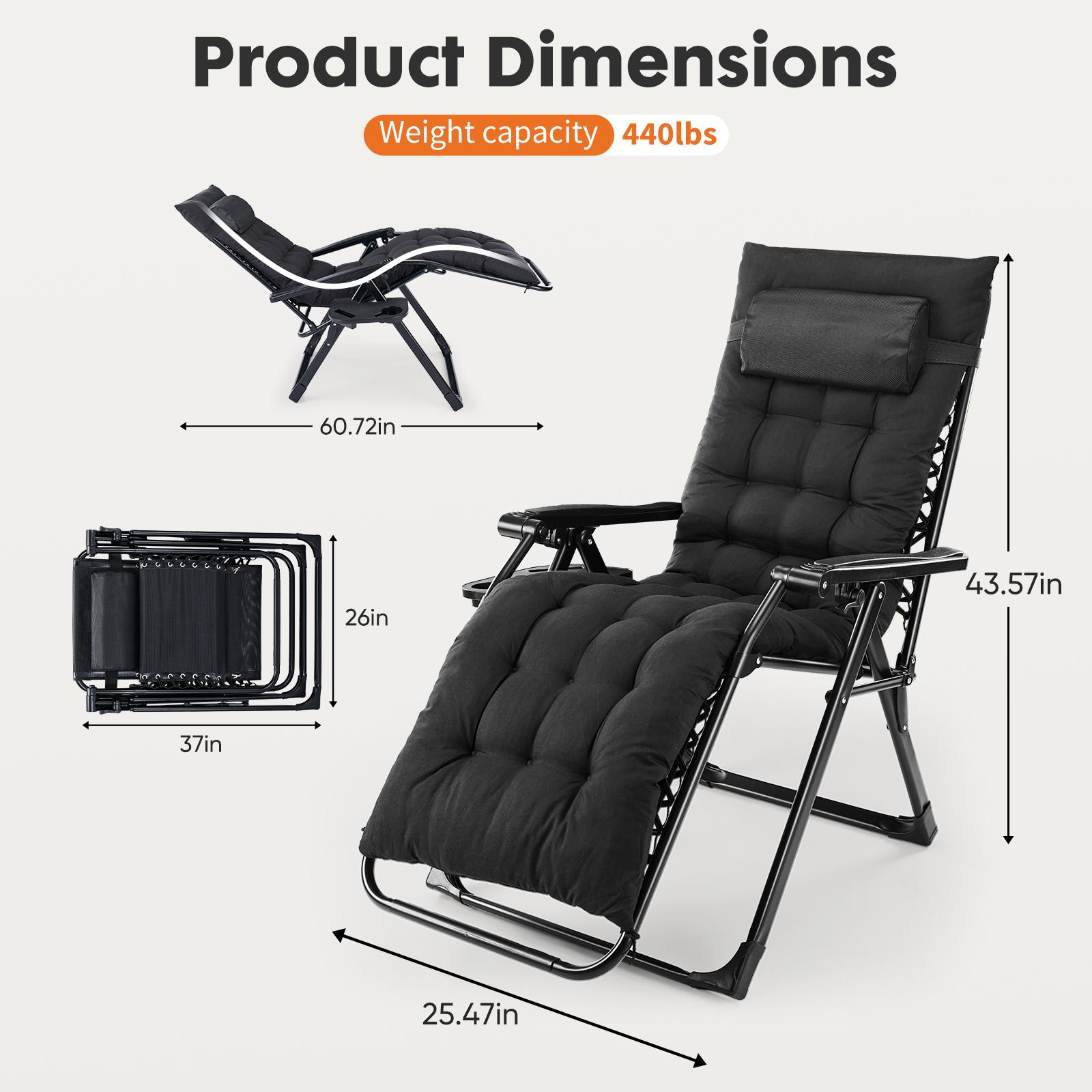 Outdoor Zero Gravity Soft Cushion Folding Chair, Double Elastic Straps, Breathable Mesh, Removable Seat Cushion And Headrest, 90°-170° Adjustment, Suitable For Courtyards, Parks, Camping Outdoor Zero Gravity Soft Cushion Folding Chair, Double Elastic Straps, Breathable Mesh, Removable Seat Cushion And Headrest, 90°-170° Adjustment, Suitable For Courtyards, Parks, Camping