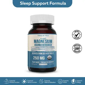 Triquetra Health Plant Magnesium 250 mg - Organic Sea Vegetable Complex, Whole Food Magnesium Supplement for Sleep Support & Digestive Health