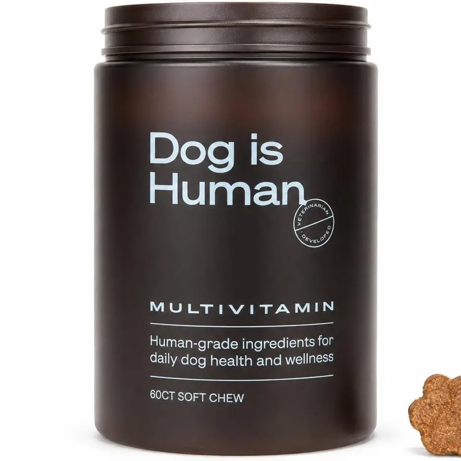 Dog is Human Vet-formulated Daily Canine Multivitamin (Chicken Flavor) — Human-grade Ingredients, Made in Vermont