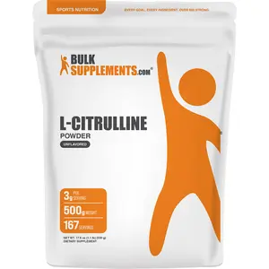 BulkSupplements - L-Citrulline Powder - Exercise Performance - Immune - 500g - 3g per Serving