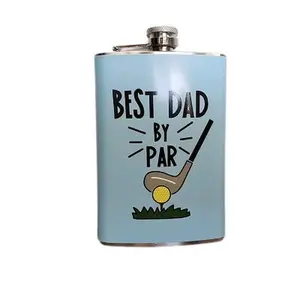 Best Dad by Bar 8 oz Flask