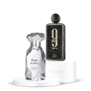 Oudlash Bundle | Arabiyat Marwa + Afnan 9 PM Night Out | Men's Fragrance | 100 ML 3.4 OZ | Eau De Parfum | Fruity – Citrus & Warm Spicy