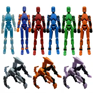 9-Style Action Doll Set – Self-Assembly Required Trendy Toy Model, Fully Articulated Joints, Desktop Decoration, Realistic Articulated Design