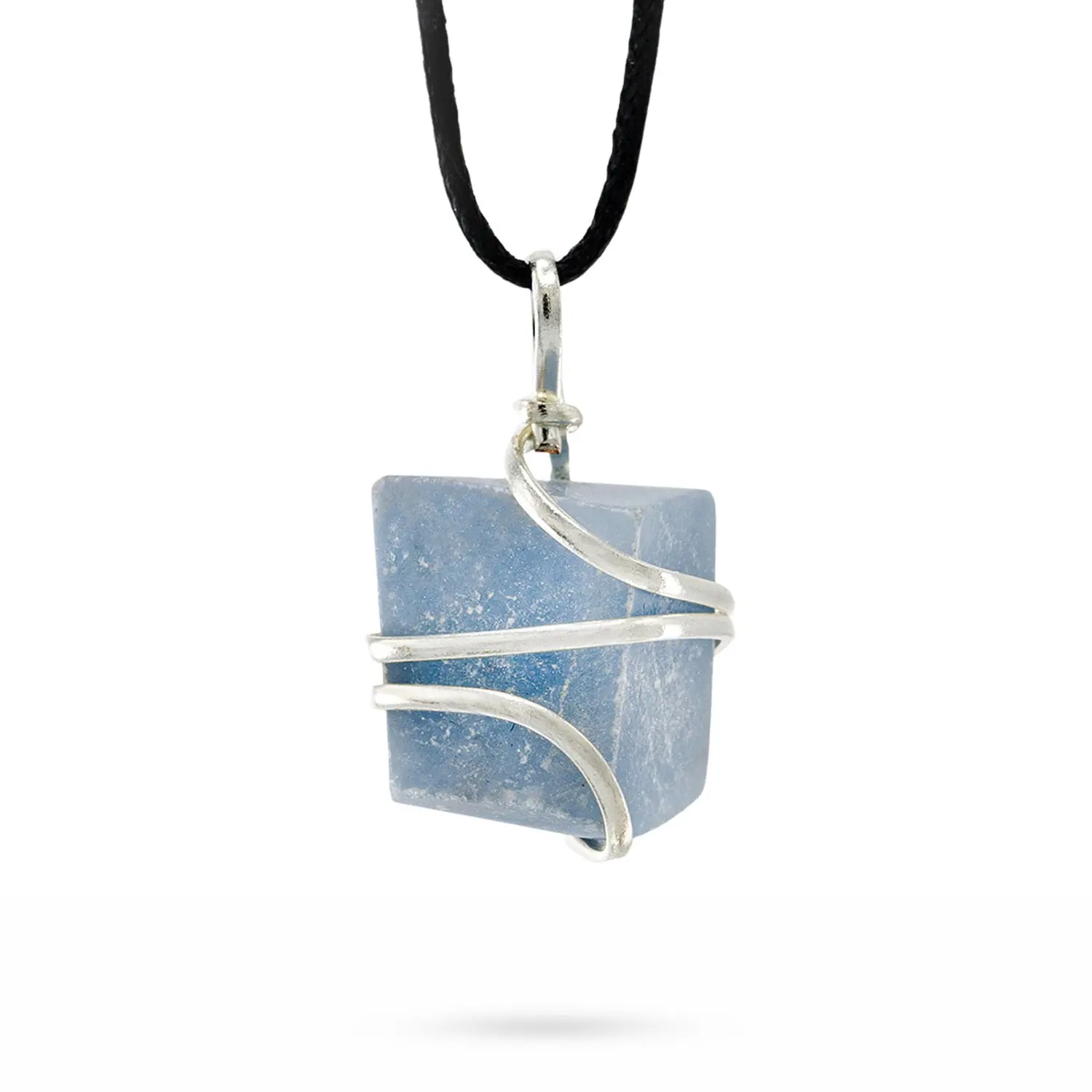 AYANA Angelite Necklace for Serenity, Communication & Angelic Connection – Throat Chakra Crystal for Peaceful Energy, Ideal for Aquarius & Pisces