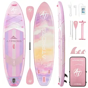 11'6"x35" Inflatable Paddle Board, 450lbs Extra Wide Stand Up Paddleboard for Adults with Premium SUP Accessories Kit & Backpack, Blow Up Kayak Non-Slip Stable Deck Boat for Yoga Fishing Surf