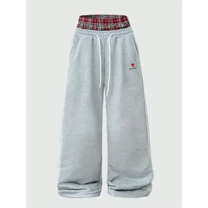 Men's Casual Leopard Print Sweatpants, Fitted Long Pants with Elastic Waist & Drawstring, Comfortable Street Fashion for Fall&winter, Athleisure Style BottomsRAIMENTRY