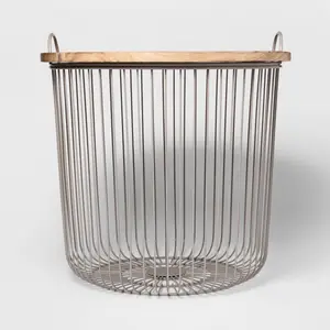 Wire Storage Floor Bin Gray - Pillowfort