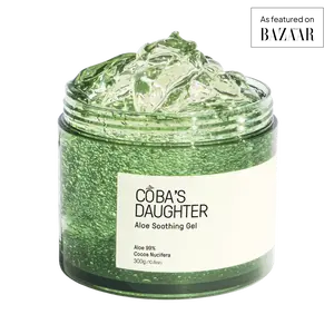 COBA'S DAUGHTER Aloe Soothing Gel 99% | Pure Aloe Vera & Coconut Scented Gel for Sunburn Relief, Hydration, and Irritation Relief | Organic Aloe Vera Gel for Face & Body | Hair Hydration & Cooling Lotion