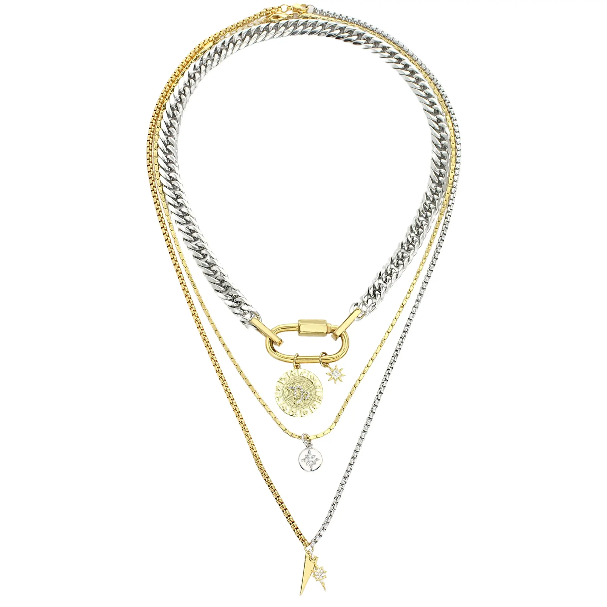 ANNE ZODIAC LAYERED NECKLACE SET