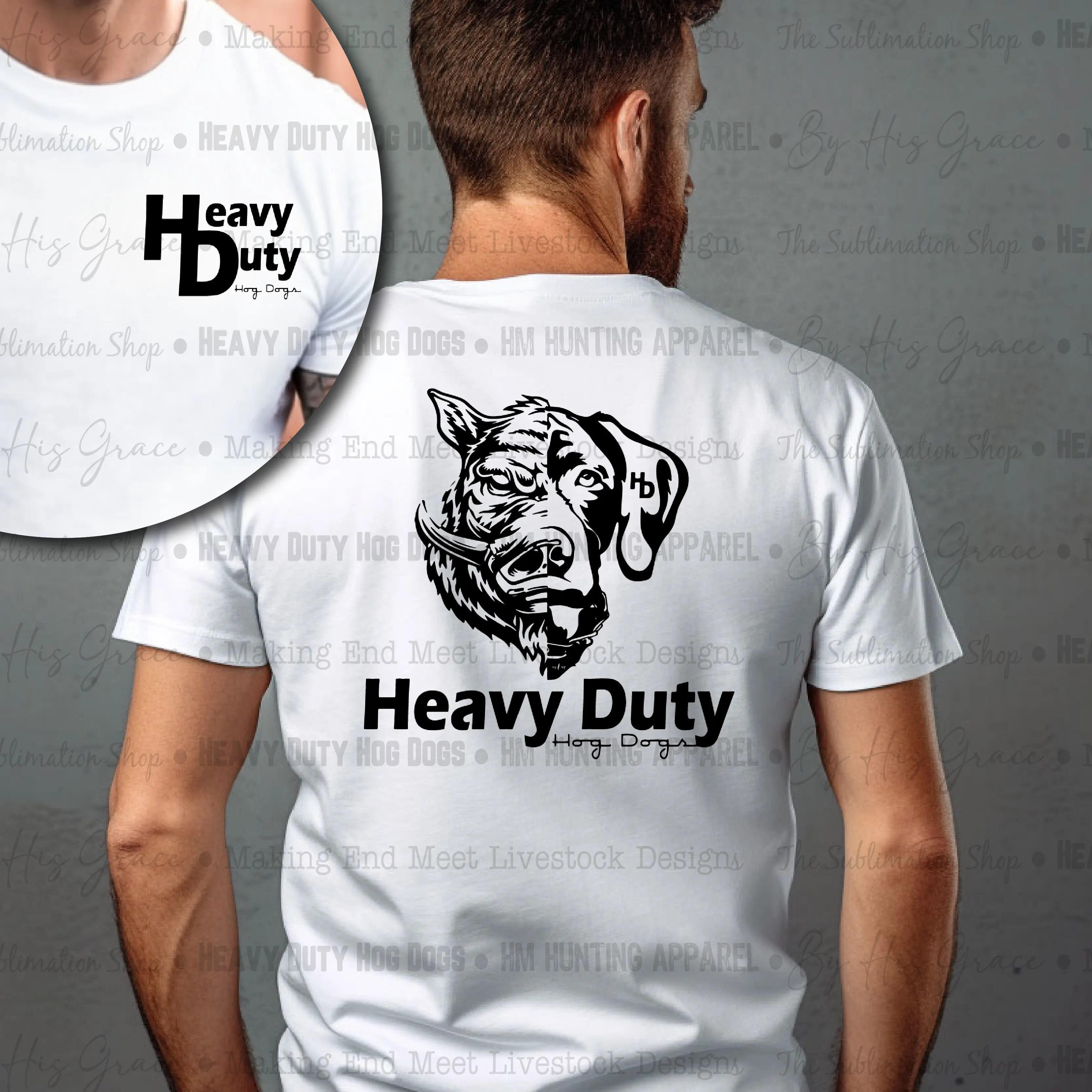 Heavy Duty Hog Dogs Graphic Tee HD001