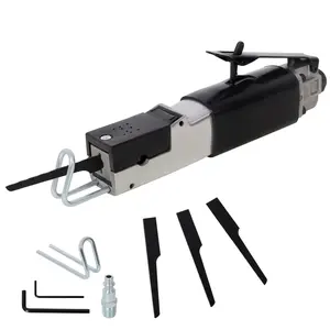 Pneumatic Air Body Saw, Reciprocating Cutting Tool with 3 Blades (18T/24T/32T), Heavy Duty Metal Sheet Cutter for Auto Repair, HVAC, On-Site Cutting