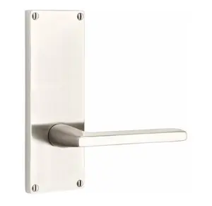 Emtek 8111.TAUS19.SKUS15.LH SELECT Passage , Sideplate Locksets Modern Non-Keyed 7" , T-Bar Stem , Straight Knurled Handle.LH