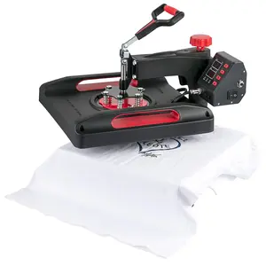 【Summervibes】VEVOR Upgrade Heat Press Machine ETL Safety Certification 15 x 15 in 8-in-1 Heat Press Power-Saving Sublimation Machine 360°Rotation Heat Press Shirt Printing Machine for Shirts Cap & Mugs Red