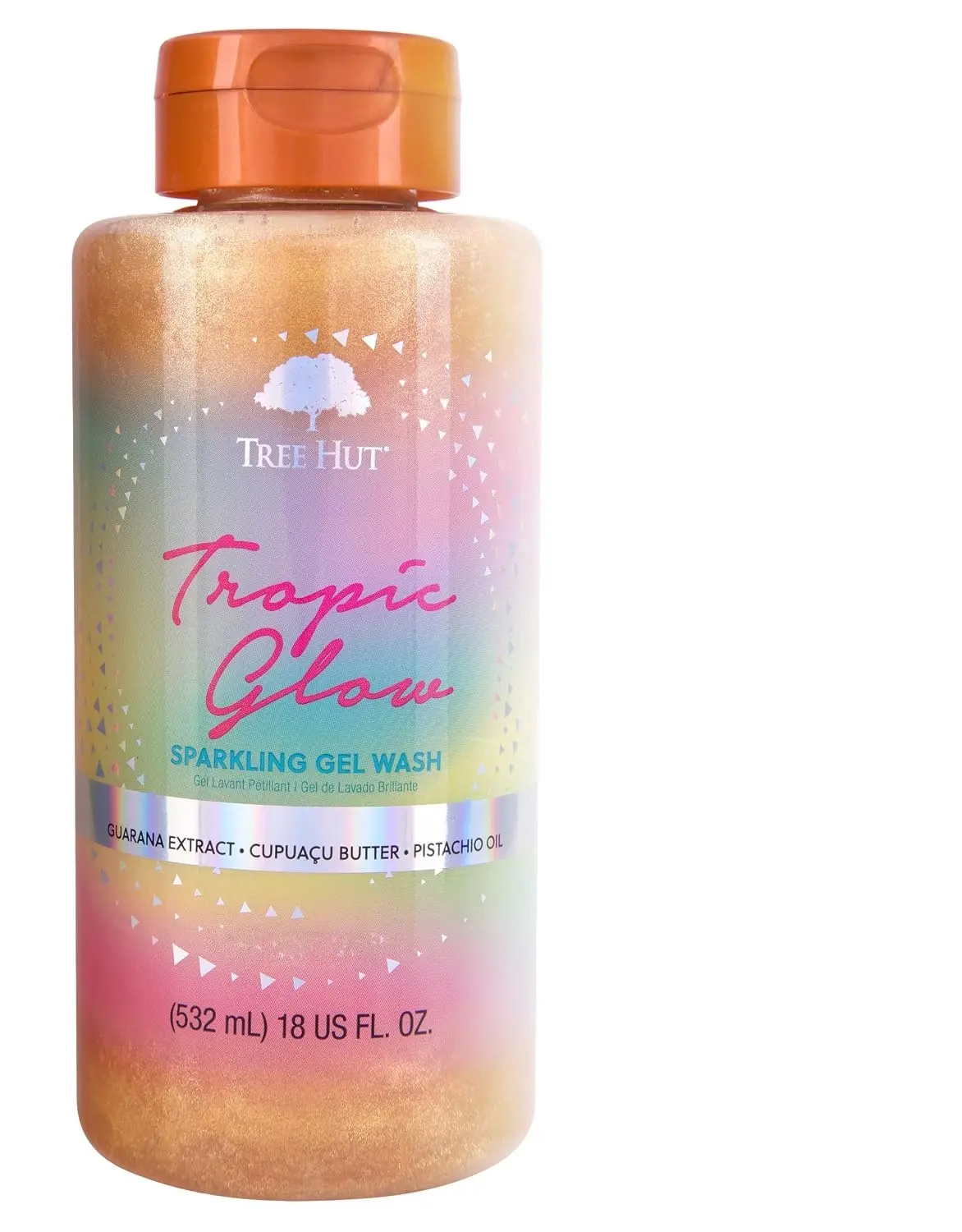 Tree Hut Tropic Glow Foaming Body Wash, 18 Fl Oz | Nourishing & Moisturizing Shower Gel w/ Shea Butter & Essential Oils, Soft & Smooth Skin, Gentle Cleanser For All Skin Types