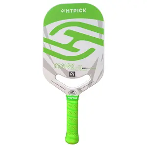 HTPICK Carbon Fiber Pickleball Paddle T700 with Aero Throat Hot-Press Moulding 16mm Polymer Core for Improved Swing Speed and Maneuverability