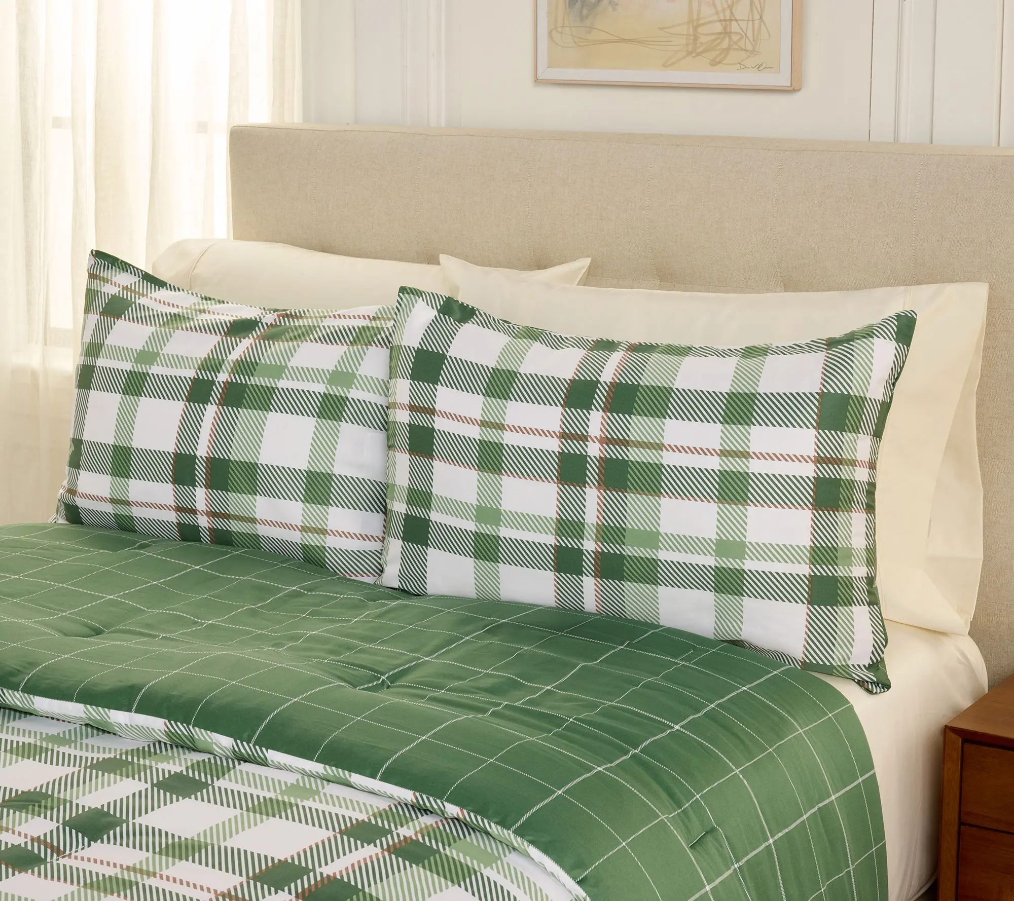 Martha Stewart Plaid Comforter Set - Full/Queen