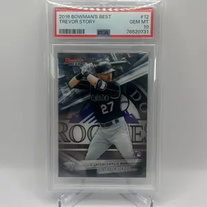 Bowman's Best 2016 Trevor Story RC PSA GEM MT 10! #12 Colorado Rockies Baseball Card