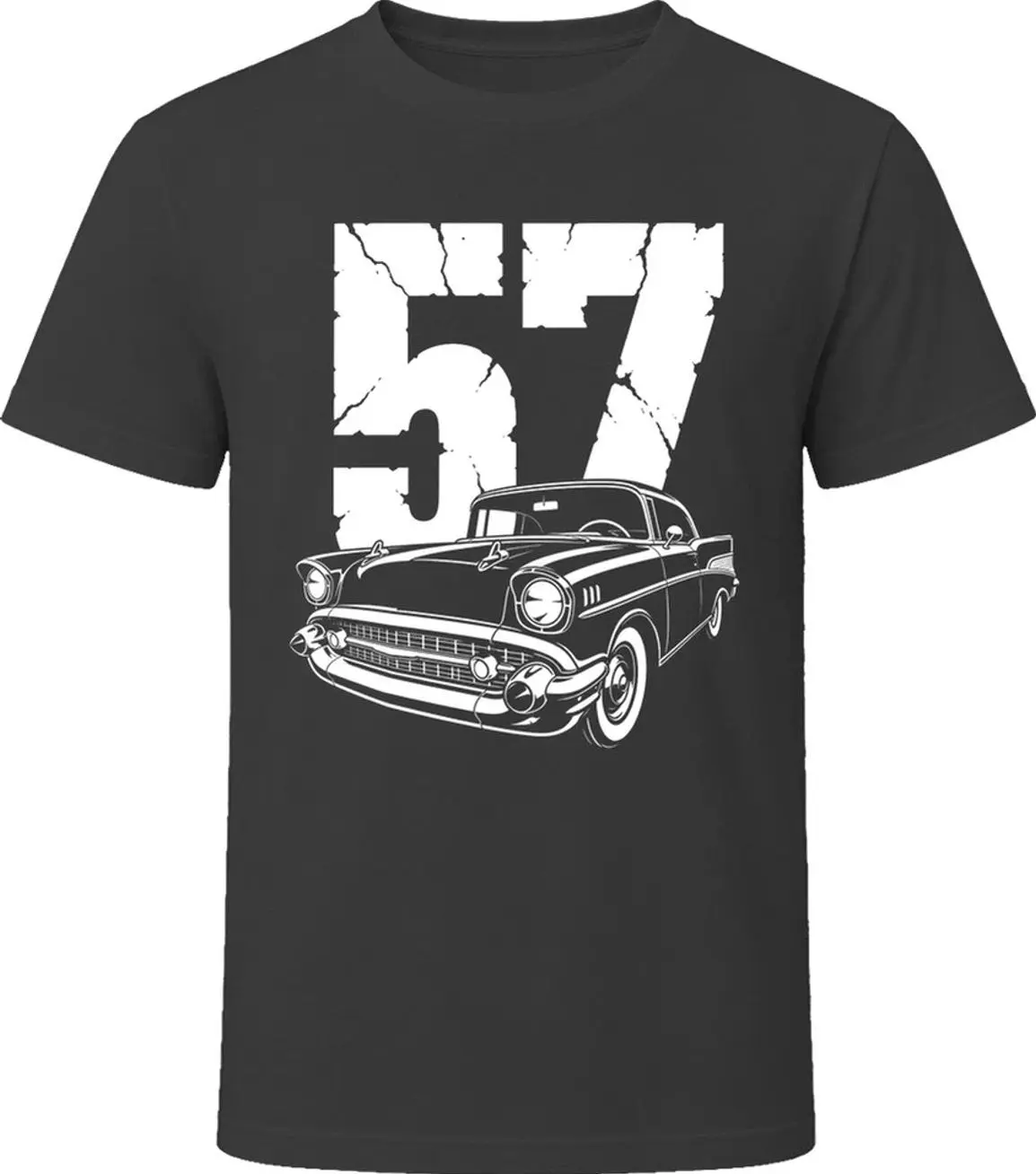 1957 Bel Air Collector Vintage Car Drawing Portrait T-Shirt Sweatshirt Hoodie, Car Enthusiast and Fans Gift