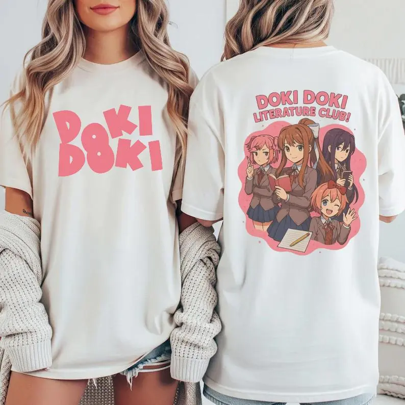 Doki Doki Literature Club Sayori Graphic T Shirt Gift For Fans Psychological Horror Tee