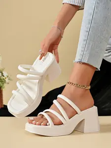 Summer Casual Multifunctional Platform Sandals, Lightweight Breathable Comfort Shoes, Strap High Heel, Elegant Elevator Sandals