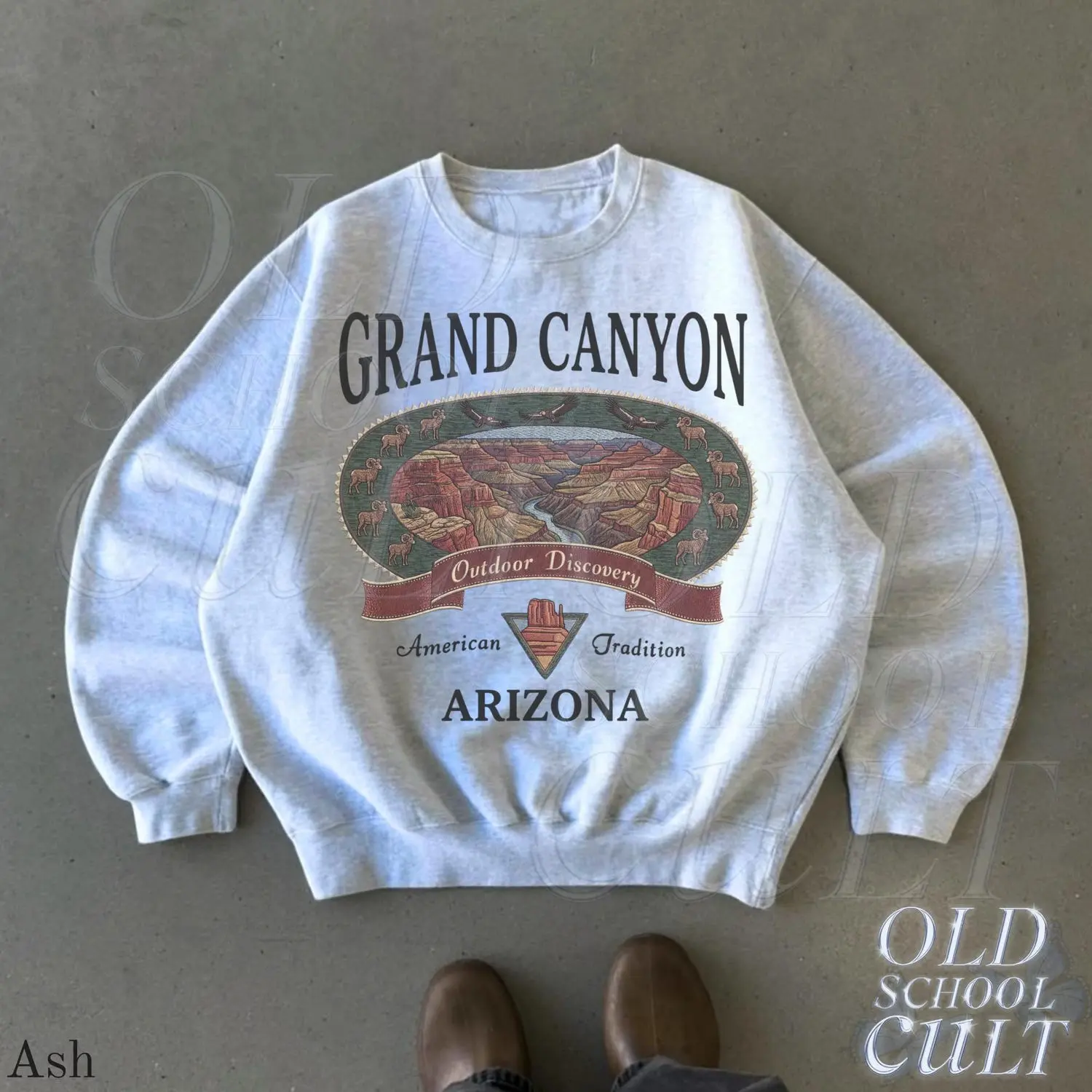 Retro Grand Canyon Arizona Sweatshirt, Vintage 90s American Traditional Park, Vintage 90s Appalachian Wildlife Crewneck, Womenswear