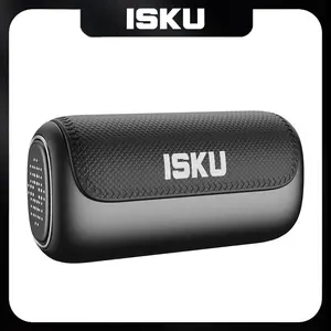 ISKU Clip-On Open-Ear Earbuds Bluetooth 6.0 Wireless Ear Clip Headphones, ENC Clear Calls, Lightweight Secure Fit, Directional Audio, Up to 40H Battery with Charging Case, Sweatproof for Workout Running Driving, Gift for Women
