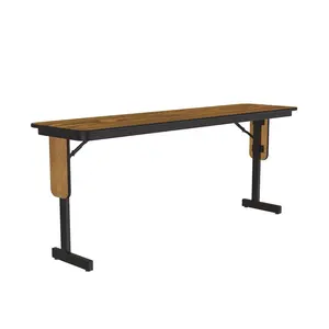Commercial Laminate Folding Seminar Table with Panel Leg 18x96"