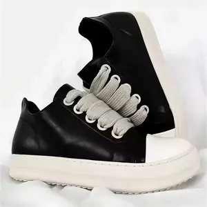 Low Top Sneakers for Women, Thick Shoe Laces PU Leather Platform Comfort Walking Shoes outdoorfun
