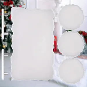 Irregular Rectangular Silicone Mold for Resin, Epoxy & Concrete - Versatile DIY Craft Tray, Non-Stick Material, Crafting Essentials | Creative Crafting Tool | Durable Silicone Mold for Crafts