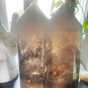 Smoky Quartz Twin Tower