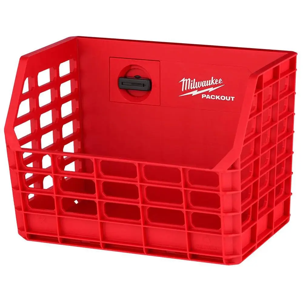 Milwaukee 48-22-8342 PACKOUT Compact Wall Basket, Tool Organiser with Modular System and Secure Mounting for Home Storage