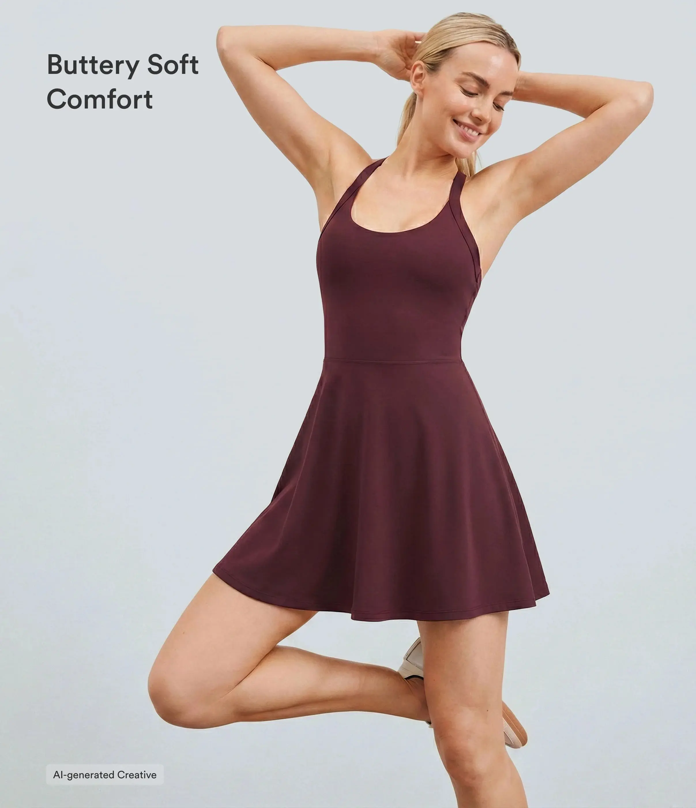 active backless dress Halara Softlyzero Airy Twisted InstantCool Dance Dress-Easy Peezy Edition, Summer Outfits #BackToSchool The 28 Best Amazon Afterpay Sale 2026 Size:6XL PRODUCT DETAILS
