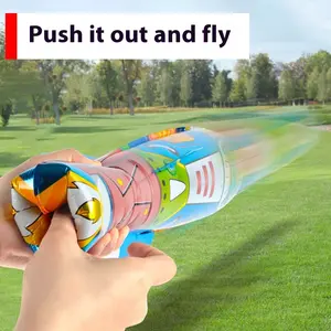 Children's Inflatable Launch Rocket Toy Hand-thrown Balloon Kids Outdoor Toy Spring Toy Easter Toy Outdoor Sports