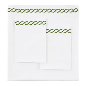 600 Thread Count Rope Embroidered Sheet Set