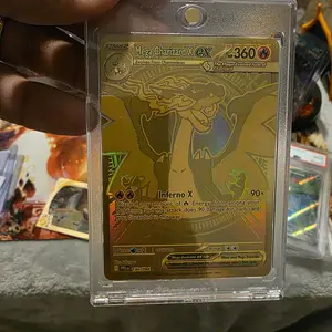 Gold Charizard raw single
