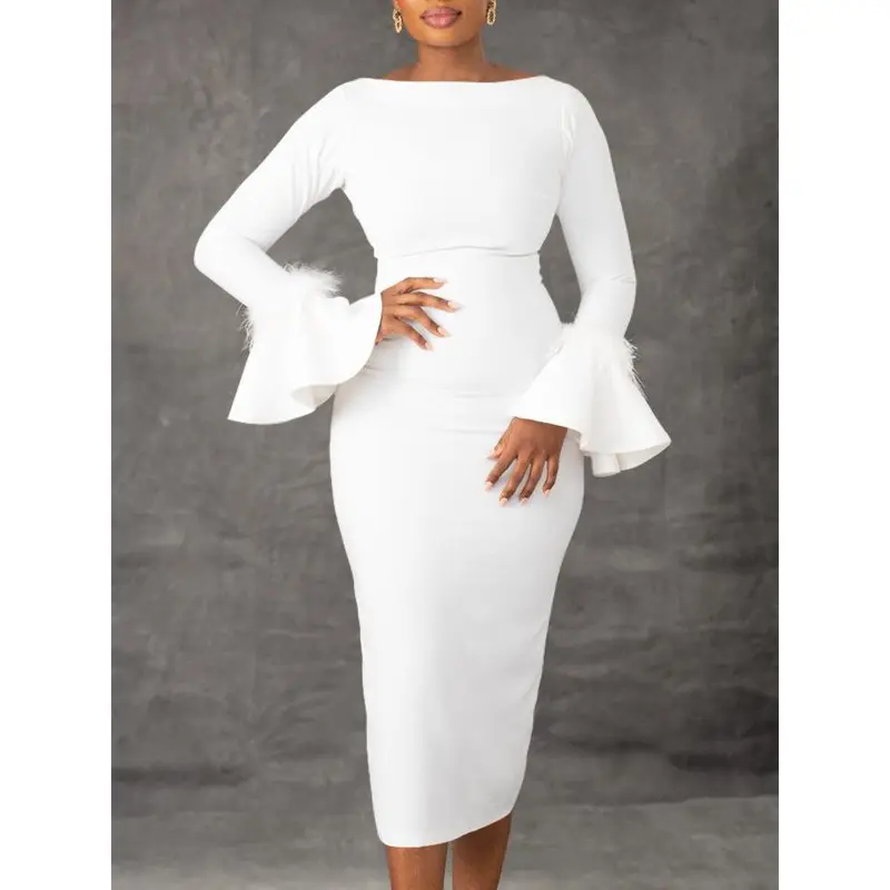 sorority winter formal dresses Grey Tailored Scarf Maxi Dress – Montsand main image 0