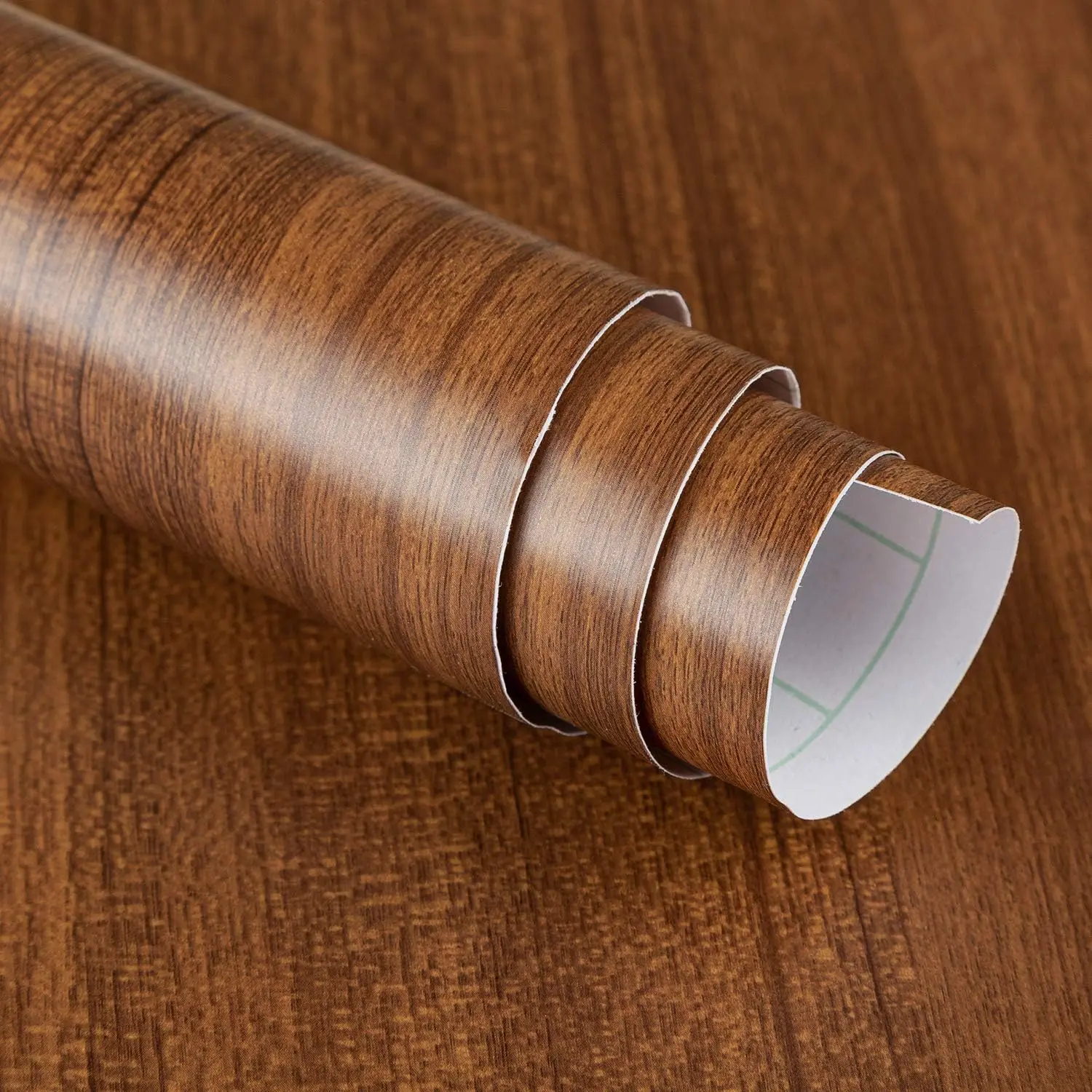 16"118" Walnut  Wallpaper Peel and Stick Faux Brown Walnut  Grain Contact Paper Self Adhesive  Wallpaper Vinyl Wrap Furniture Sticker for Kitchen Countertops Cabinets Table Desk